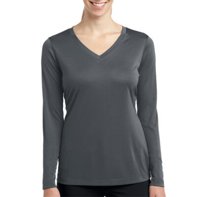 SHS Track & Field Dry Fit Long Sleeve - Ladies V Neck Thumbnail